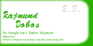 rajmund dobos business card